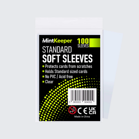 MintKeeper Standard Soft Sleeves (100) - For Pokemon, One Piece, Digimon, YuGiOh, MTG + more