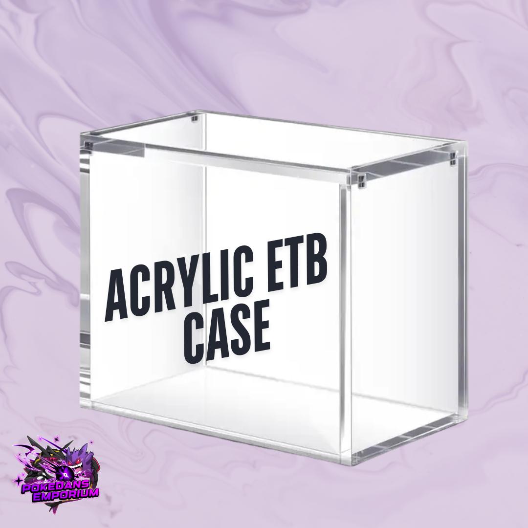 Premium Acrylic Protective Display Case For Pokemon Elite Trainer Boxes | Magnetic | Clear | Grips