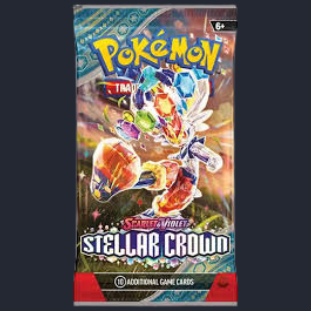 Pokemon Scarlet & Violet Stellar Crown Booster Pack (x1) Trading Card Game