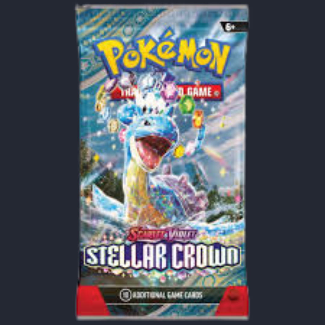 Pokemon Scarlet & Violet Stellar Crown Booster Pack (x1) Trading Card Game