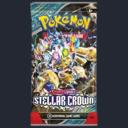 Pokemon Scarlet & Violet Stellar Crown Booster Pack (x1) Trading Card Game