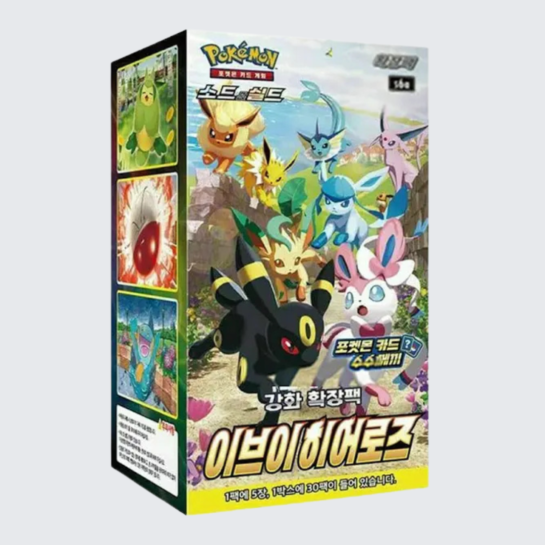 Pokemon Korean Eevee Heroes Booster Box | Trading Card Game