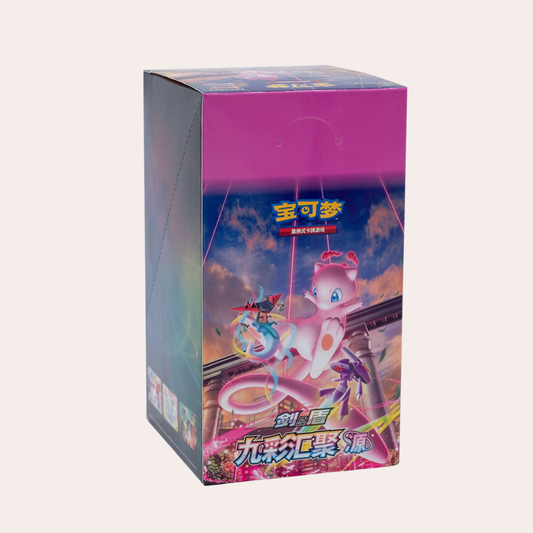 Pokemon Chinese Jumbo Nine Colors Gathering Mew cs4bc Simplified Chinese Booster Box