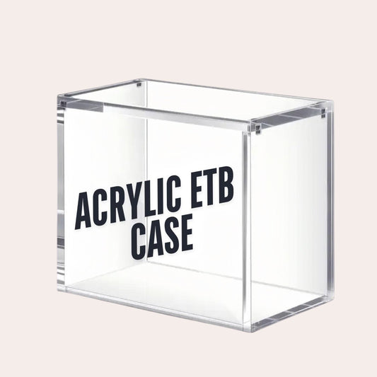 Premium Acrylic Protective Display Case For Pokemon Elite Trainer Boxes | Magnetic | Clear | Grips