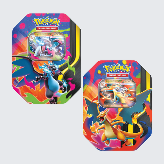 2 PER PERSON | Pokemon Mega Charizard ex Tin | Trading Card Game